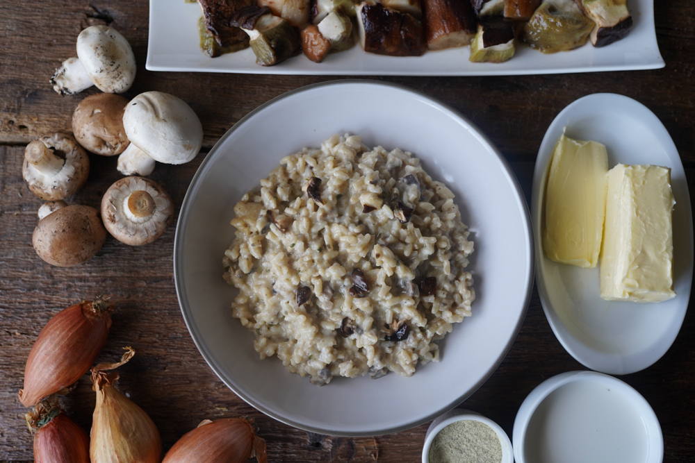 Boletus edulis risotto